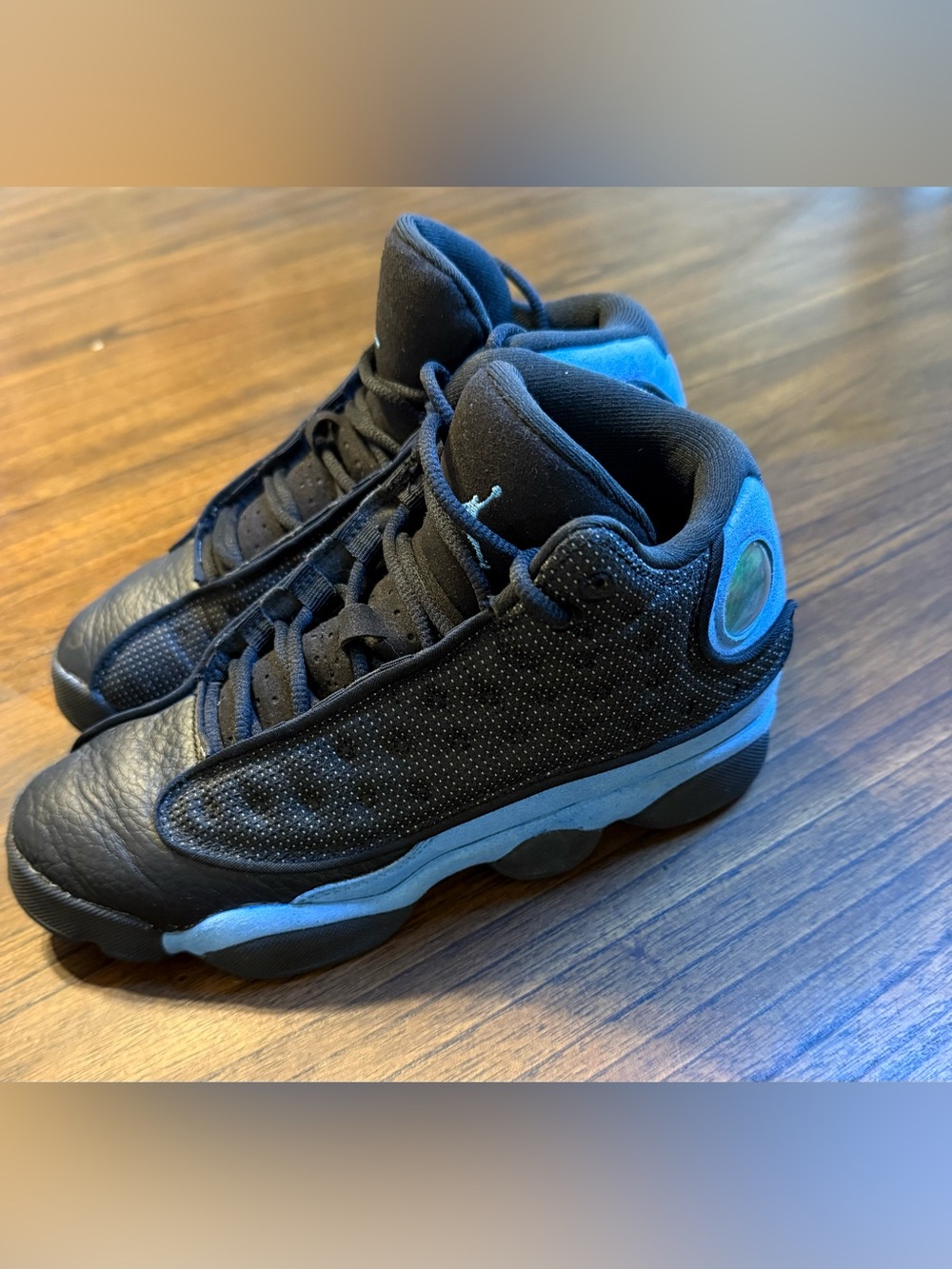Jordan 13  Black University BlueSneakers